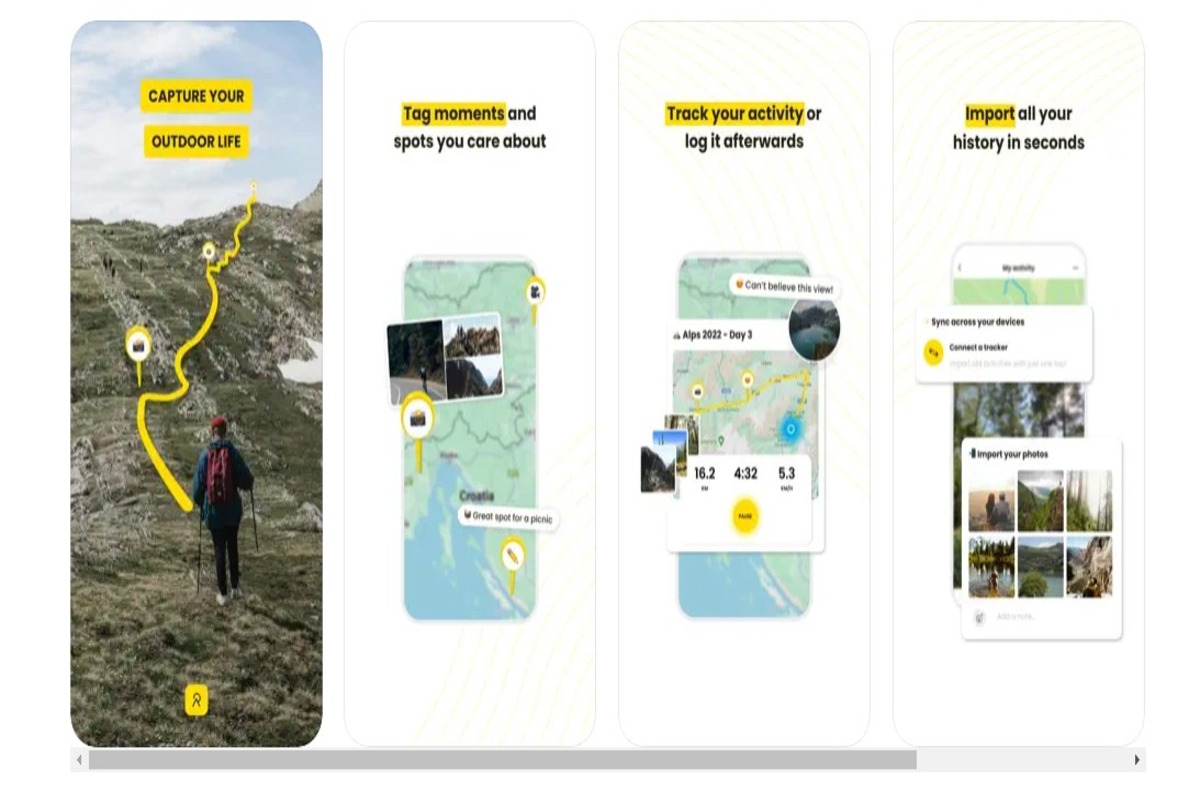 Relive, good hiking application for your phone